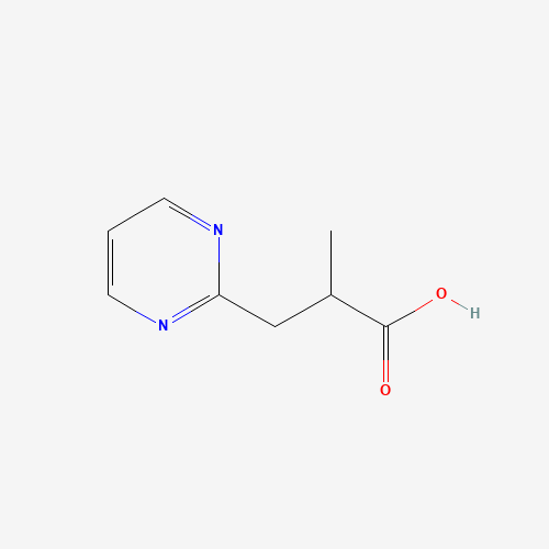 2-methyl-3-pyrimidin-2-ylpropanoic acid (CAS: 819850-14-1) - Chemical Structure and Molecular Formula 
