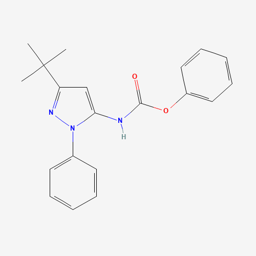 phenyl N-(5-tert-butyl-2-phenylpyrazol-3-yl)carbamate (CAS: 884340-13-0) - Related Chemical Product