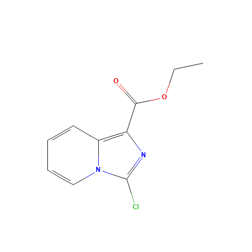 ethyl 3-chloroimidazo[1,5-a]pyridine-1-carboxylate (CAS: 885276-62-0) - Chemical Structure and Molecular Formula 