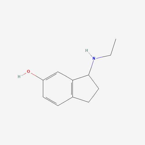 3-(ethylamino)-2,3-dihydro-1H-inden-5-ol (CAS: 1378783-97-1) - Chemical Structure and Molecular Formula 