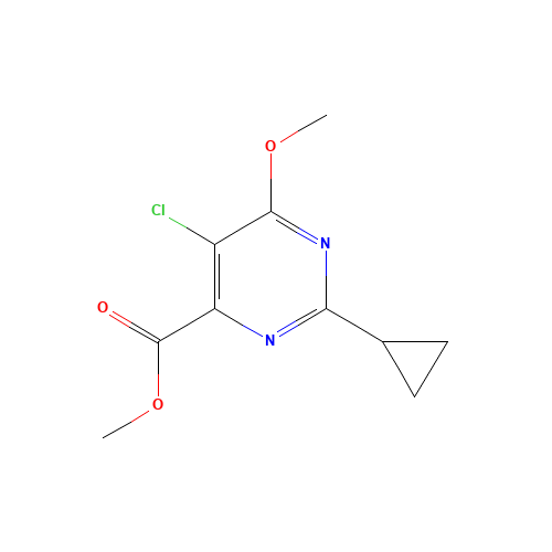 methyl 5-chloro-2-cyclopropyl-6-methoxypyrimidine-4-carboxylate (CAS: 1240313-27-2) - Related Chemical Product