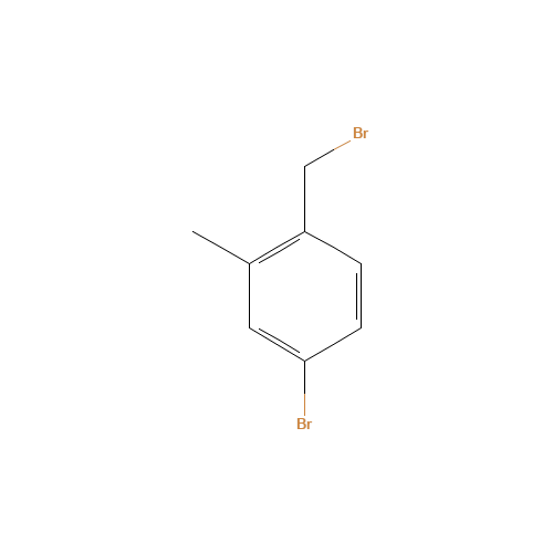 4-bromo-1-(bromomethyl)-2-methylbenzene (CAS: 156001-49-9) - Chemical Structure and Molecular Formula 