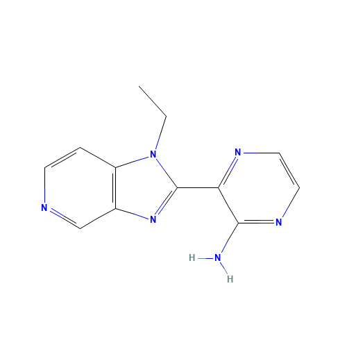 3-(1-ethylimidazo[4,5-c]pyridin-2-yl)pyrazin-2-amine (CAS: 607374-09-4) - Related Chemical Product