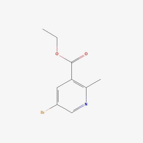 ethyl 5-bromo-2-methylpyridine-3-carboxylate (CAS: 129477-21-0) - Chemical Structure and Molecular Formula 
