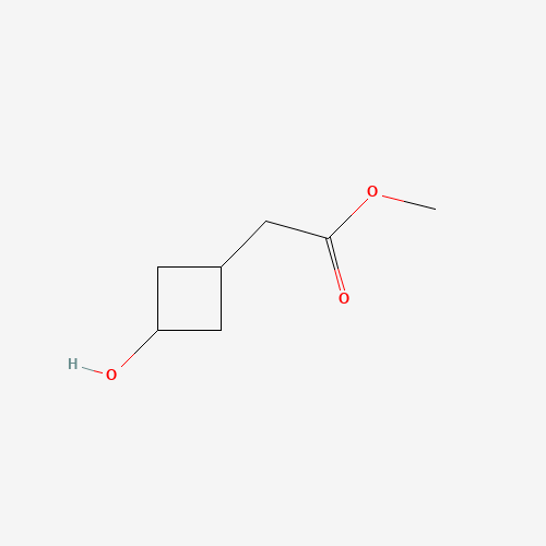 methyl 2-(3-hydroxycyclobutyl)acetate (CAS: 1148130-13-5) - Chemical Structure and Molecular Formula 