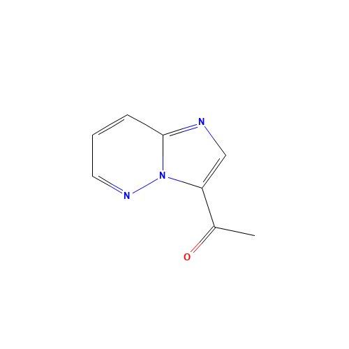 1-imidazo[1,2-b]pyridazin-3-ylethanone (CAS: 453548-65-7) - Chemical Structure and Molecular Formula 