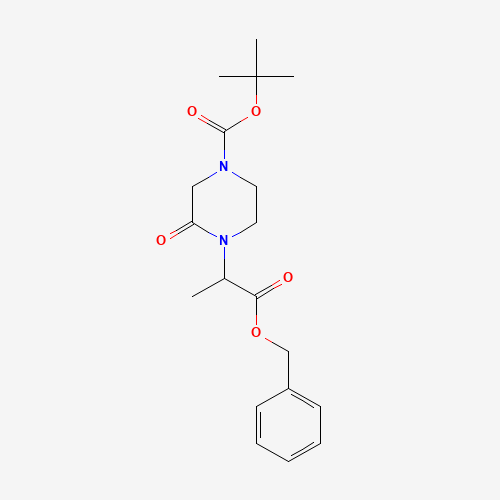 tert-butyl 3-oxo-4-(1-oxo-1-phenylmethoxypropan-2-yl)piperazine-1-carboxylate (CAS: 1448190-04-2) - Related Chemical Product