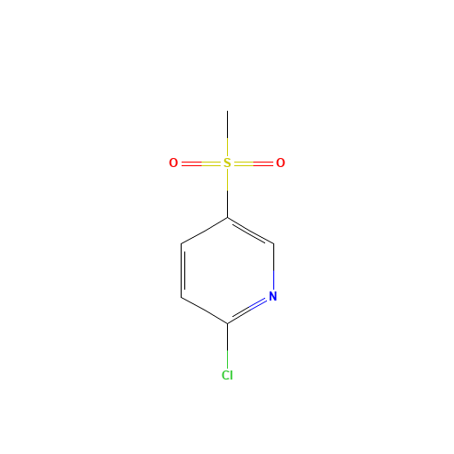 2-chloro-5-methylsulfonylpyridine (CAS: 99903-01-2) - Chemical Structure and Molecular Formula 