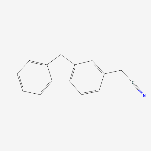 2-(9H-fluoren-2-yl)acetonitrile (CAS: 37411-83-9) - Chemical Structure and Molecular Formula 