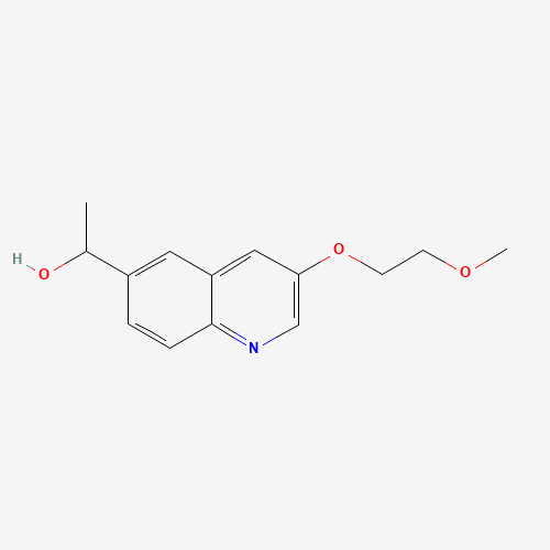 1-[3-(2-methoxyethoxy)quinolin-6-yl]ethanol (CAS: 1197377-52-8) - Chemical Structure and Molecular Formula 