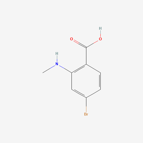 4-bromo-2-(methylamino)benzoic acid (CAS: 861526-61-6) - Chemical Structure and Molecular Formula 