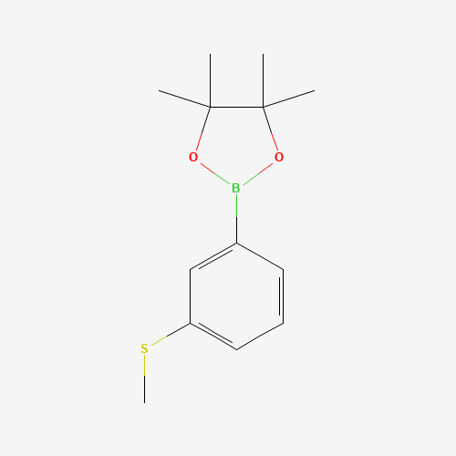 4,4,5,5-tetramethyl-2-(3-methylsulfanylphenyl)-1,3,2-dioxaborolane (CAS: 710348-63-3) - Related Chemical Product