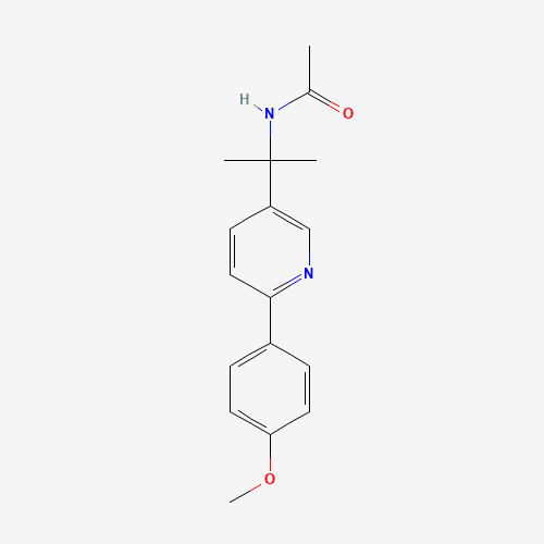 N-[2-[6-(4-methoxyphenyl)pyridin-3-yl]propan-2-yl]acetamide (CAS: 1260503-85-2) - Related Chemical Product