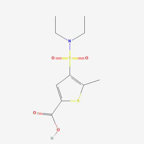 4-(diethylsulfamoyl)-5-methylthiophene-2-carboxylic acid (CAS: 1185853-42-2) - Chemical Structure and Molecular Formula 