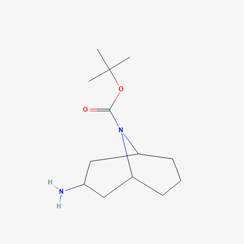 tert-butyl 3-amino-9-azabicyclo[3.3.1]nonane-9-carboxylate (CAS: 202797-03-3) - Chemical Structure and Molecular Formula 