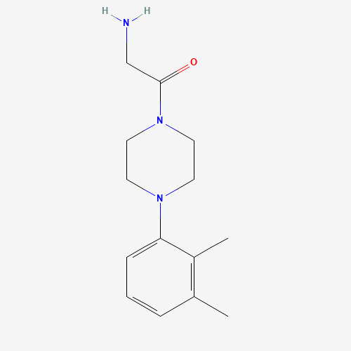 2-amino-1-[4-(2,3-dimethylphenyl)piperazin-1-yl]ethanone (CAS: 189762-12-7) - Chemical Structure and Molecular Formula 
