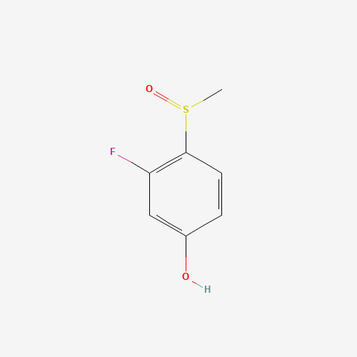 3-fluoro-4-methylsulfinylphenol (CAS: 859538-50-4) - Chemical Structure and Molecular Formula 