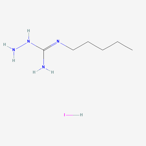 1-amino-2-pentylguanidine;hydroiodide (CAS: 169789-35-9) - Chemical Structure and Molecular Formula 