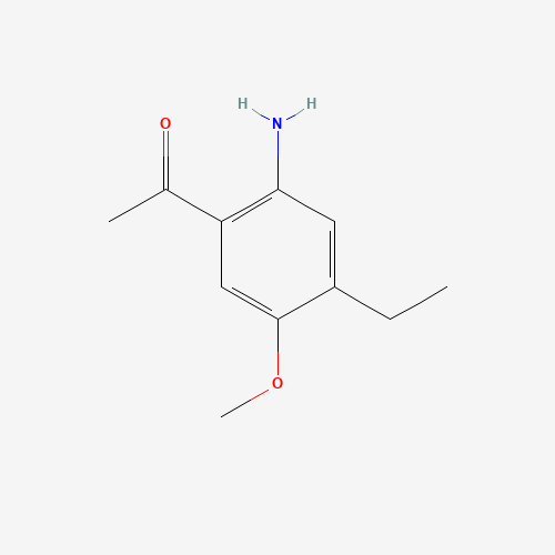 1-(2-amino-4-ethyl-5-methoxyphenyl)ethanone (CAS: 947691-67-0) - Chemical Structure and Molecular Formula 