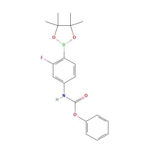 phenyl N-[3-fluoro-4-(4,4,5,5-tetramethyl-1,3,2-dioxaborolan-2-yl)phenyl]carbamate (CAS: 1245252-62-3) - Related Chemical Product