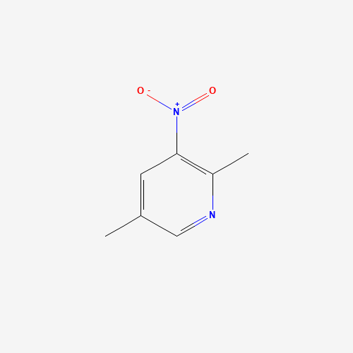 2,5-dimethyl-3-nitropyridine (CAS: 52381-06-3) - Chemical Structure and Molecular Formula 