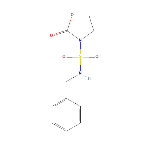 N-benzyl-2-oxo-1,3-oxazolidine-3-sulfonamide (CAS: 116943-62-5) - Chemical Structure and Molecular Formula 
