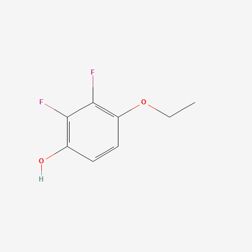 4-ethoxy-2,3-difluorophenol (CAS: 126163-56-2) - Chemical Structure and Molecular Formula 