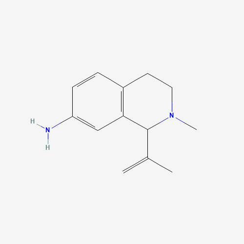 2-methyl-1-prop-1-en-2-yl-3,4-dihydro-1H-isoquinolin-7-amine (CAS: 259147-54-1) - Chemical Structure and Molecular Formula 