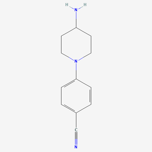 4-(4-aminopiperidin-1-yl)benzonitrile (CAS: 281234-90-0) - Chemical Structure and Molecular Formula 