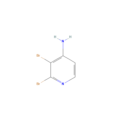 2,3-dibromopyridin-4-amine (CAS: 861023-90-7) - Chemical Structure and Molecular Formula 