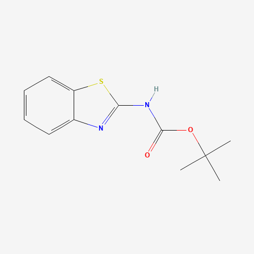 tert-butyl N-(1,3-benzothiazol-2-yl)carbamate (CAS: 179626-68-7) - Chemical Structure and Molecular Formula 