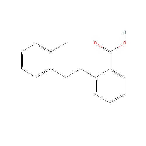 2-[2-(2-methylphenyl)ethyl]benzoic acid (CAS: 93433-85-3) - Chemical Structure and Molecular Formula 