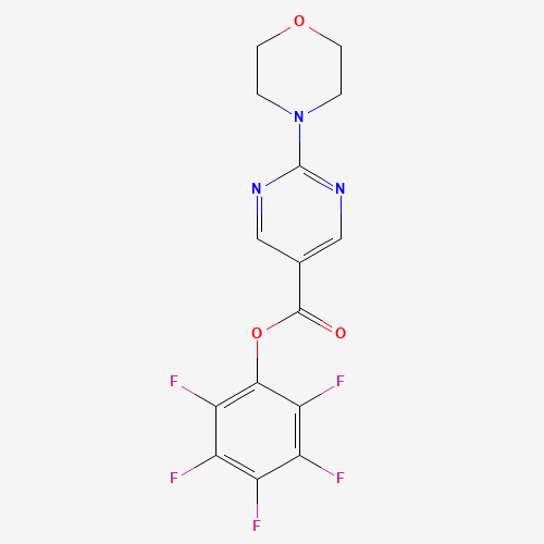 (2,3,4,5,6-pentafluorophenyl) 2-morpholin-4-ylpyrimidine-5-carboxylate (CAS: 941717-05-1) - Related Chemical Product