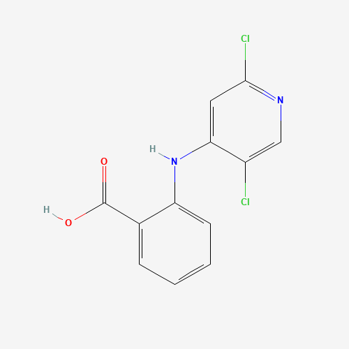 2-[(2,5-dichloropyridin-4-yl)amino]benzoic acid (CAS: 1184931-56-3) - Chemical Structure and Molecular Formula 