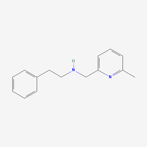 N-[(6-methylpyridin-2-yl)methyl]-2-phenylethanamine (CAS: 799260-11-0) - Chemical Structure and Molecular Formula 