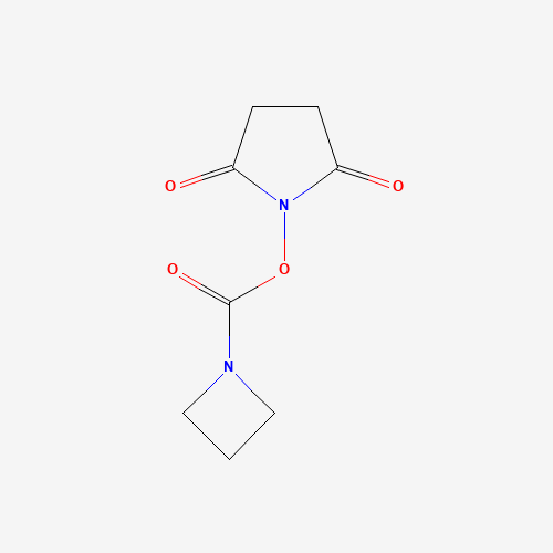(2,5-dioxopyrrolidin-1-yl) azetidine-1-carboxylate (CAS: 1443642-87-2) - Chemical Structure and Molecular Formula 