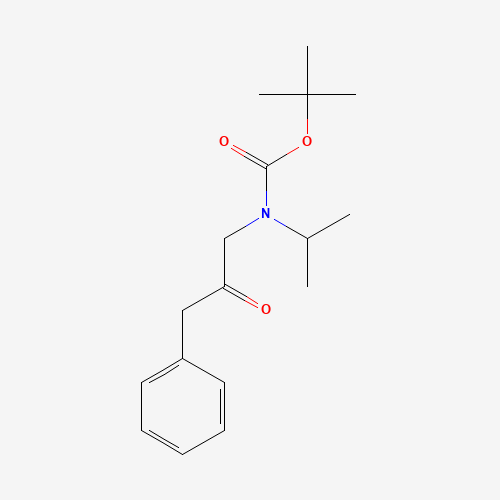 tert-butyl N-(2-oxo-3-phenylpropyl)-N-propan-2-ylcarbamate (CAS: 943323-46-4) - Chemical Structure and Molecular Formula 
