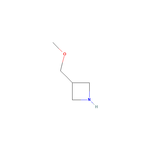 3-(methoxymethyl)azetidine (CAS: 942400-33-1) - Chemical Structure and Molecular Formula 
