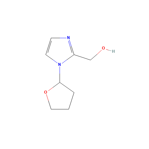 [1-(oxolan-2-yl)imidazol-2-yl]methanol (CAS: 222991-31-3) - Chemical Structure and Molecular Formula 