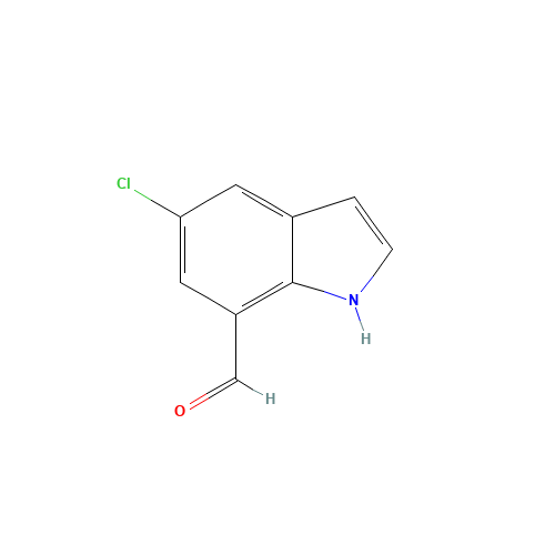 5-chloro-1H-indole-7-carbaldehyde (CAS: 1021910-37-1) - Chemical Structure and Molecular Formula 