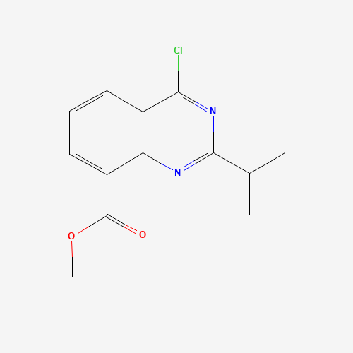 methyl 4-chloro-2-propan-2-ylquinazoline-8-carboxylate (CAS: 1357079-86-7) - Chemical Structure and Molecular Formula 