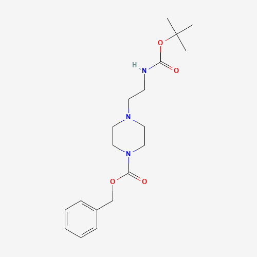 benzyl 4-[2-[(2-methylpropan-2-yl)oxycarbonylamino]ethyl]piperazine-1-carboxylate (CAS: 500013-42-3) - Related Chemical Product