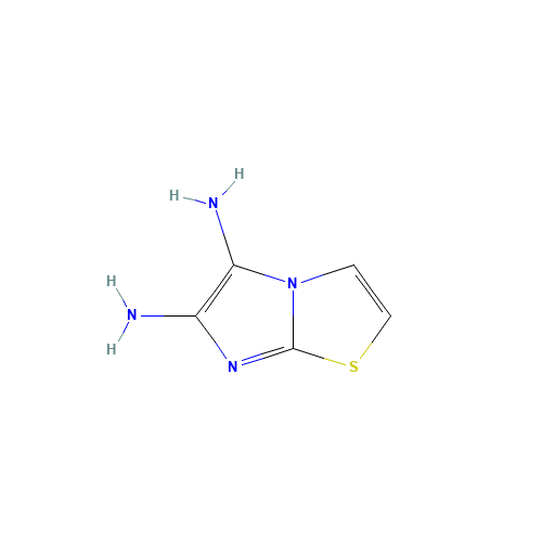 imidazo[2,1-b][1,3]thiazole-5,6-diamine (CAS: 863203-49-0) - Chemical Structure and Molecular Formula 
