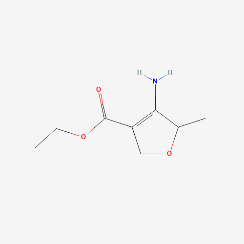 ethyl 4-amino-5-methyl-2,5-dihydrofuran-3-carboxylate (CAS: 1429309-22-7) - Chemical Structure and Molecular Formula 