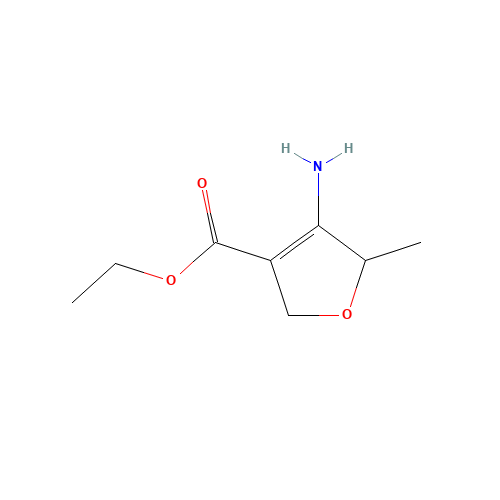 ethyl 4-amino-5-methyl-2,5-dihydrofuran-3-carboxylate (CAS: 1429309-22-7) - Chemical Structure and Molecular Formula 