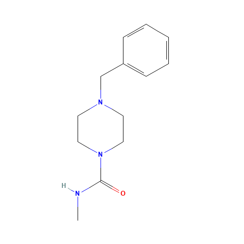 4-benzyl-N-methylpiperazine-1-carboxamide (CAS: 652156-53-1) - Chemical Structure and Molecular Formula 