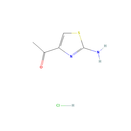 1-(2-amino-1,3-thiazol-4-yl)ethanone;hydrochloride (CAS: 116008-78-7) - Chemical Structure and Molecular Formula 