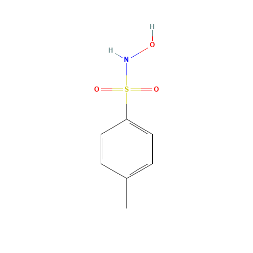 N-hydroxy-4-methylbenzenesulfonamide (CAS: 1593-60-8) - Chemical Structure and Molecular Formula 