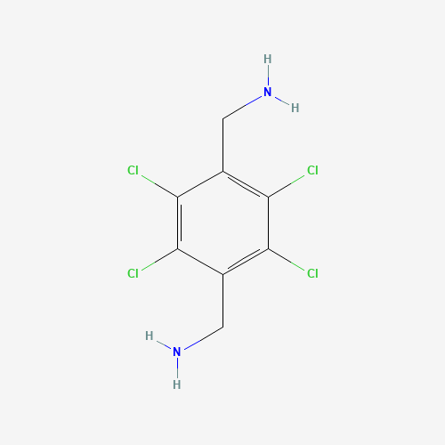 [4-(aminomethyl)-2,3,5,6-tetrachlorophenyl]methanamine (CAS: 24342-97-0) - Chemical Structure and Molecular Formula 