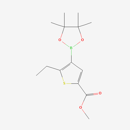 methyl 5-ethyl-4-(4,4,5,5-tetramethyl-1,3,2-dioxaborolan-2-yl)thiophene-2-carboxylate (CAS: 1235545-46-6) - Related Chemical Product